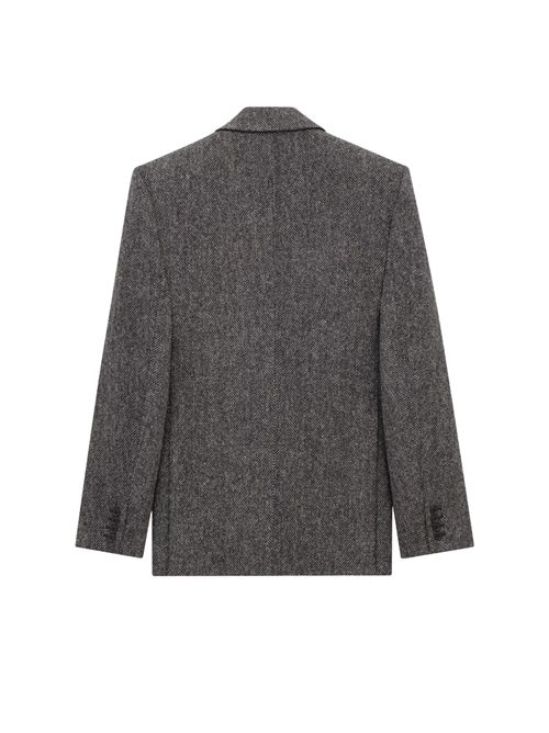 Giacca in lana a spina di pesce SAINT LAURENT | 837196Y3D061071